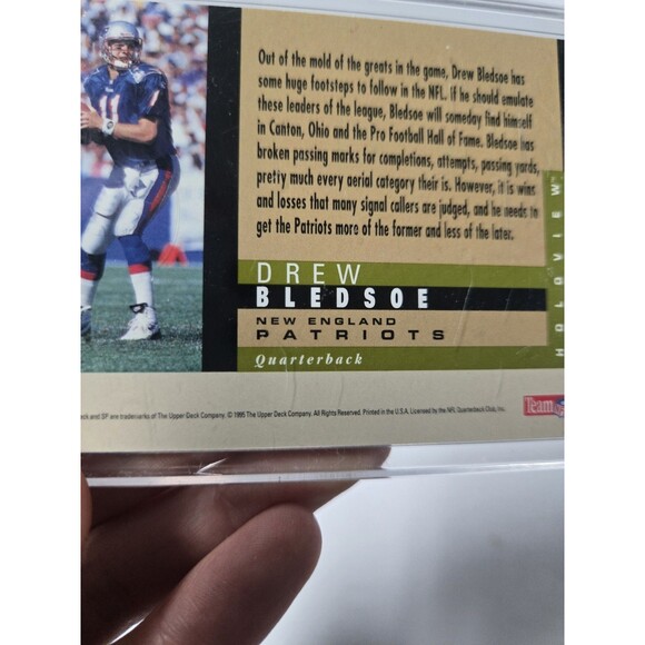 1995 SP Holoviews #3 Drew Bledsoe - NM-MT - Picture 3 of 3